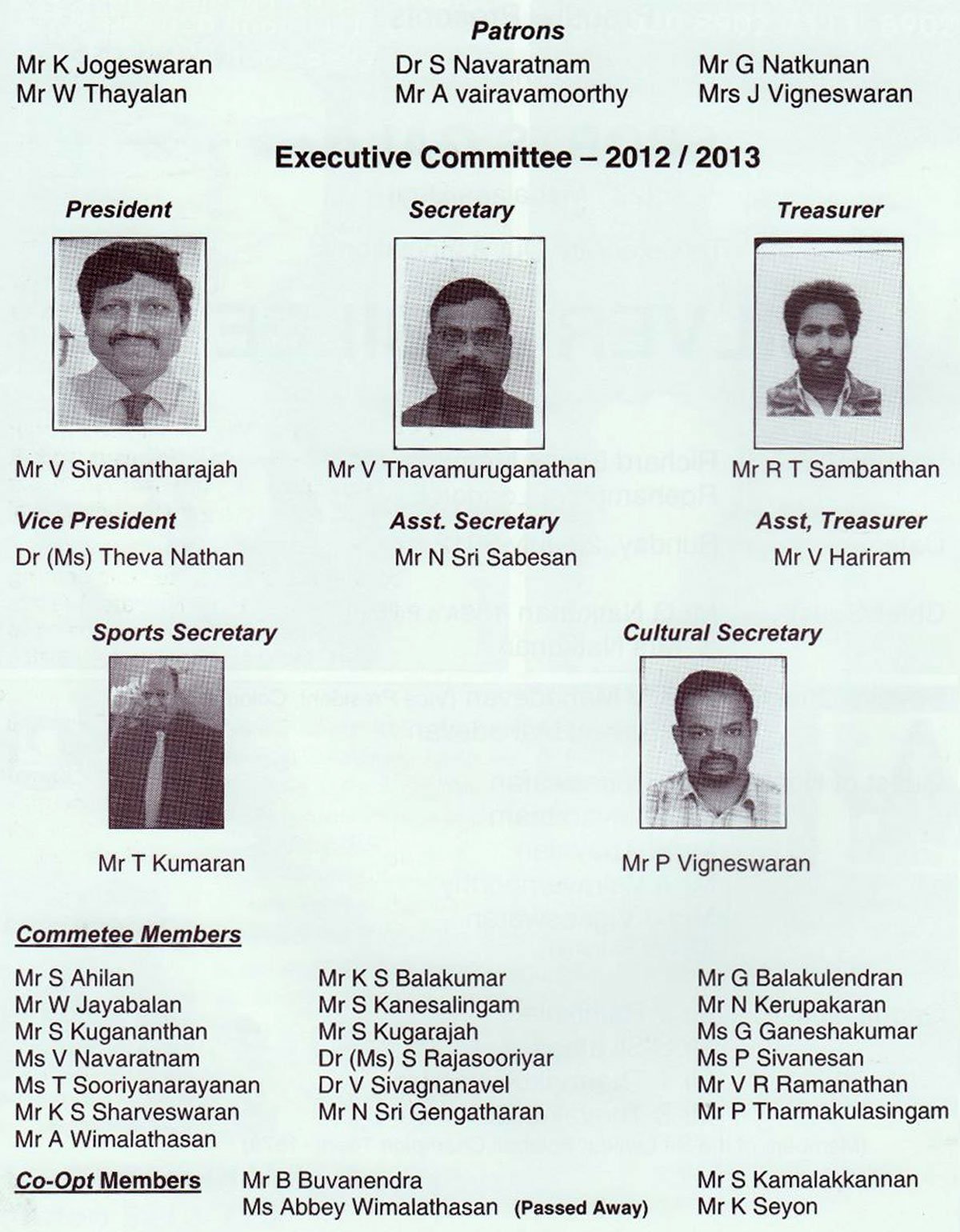 Committee 2012-2013