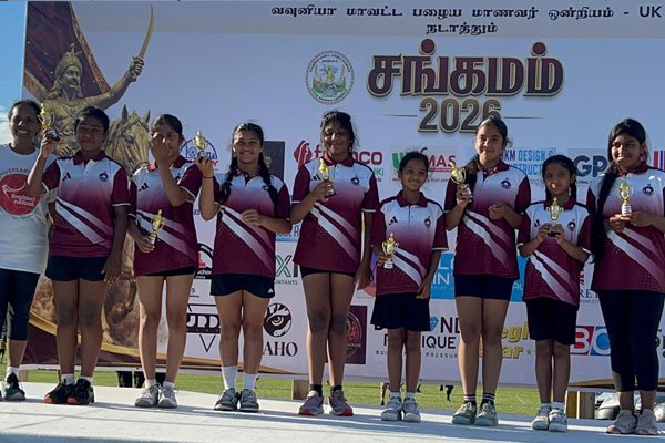Mahajana Netball Under 13 runner up